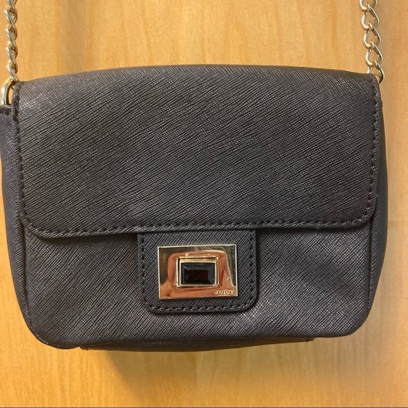 JUICY COUTURE Mini Crossbody Saffiano Textured Leather Part Chain Strap Bag - Picture 5 of 9